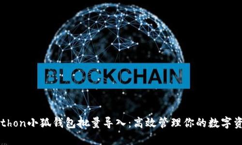 Python小狐钱包批量导入：高效管理你的数字资产